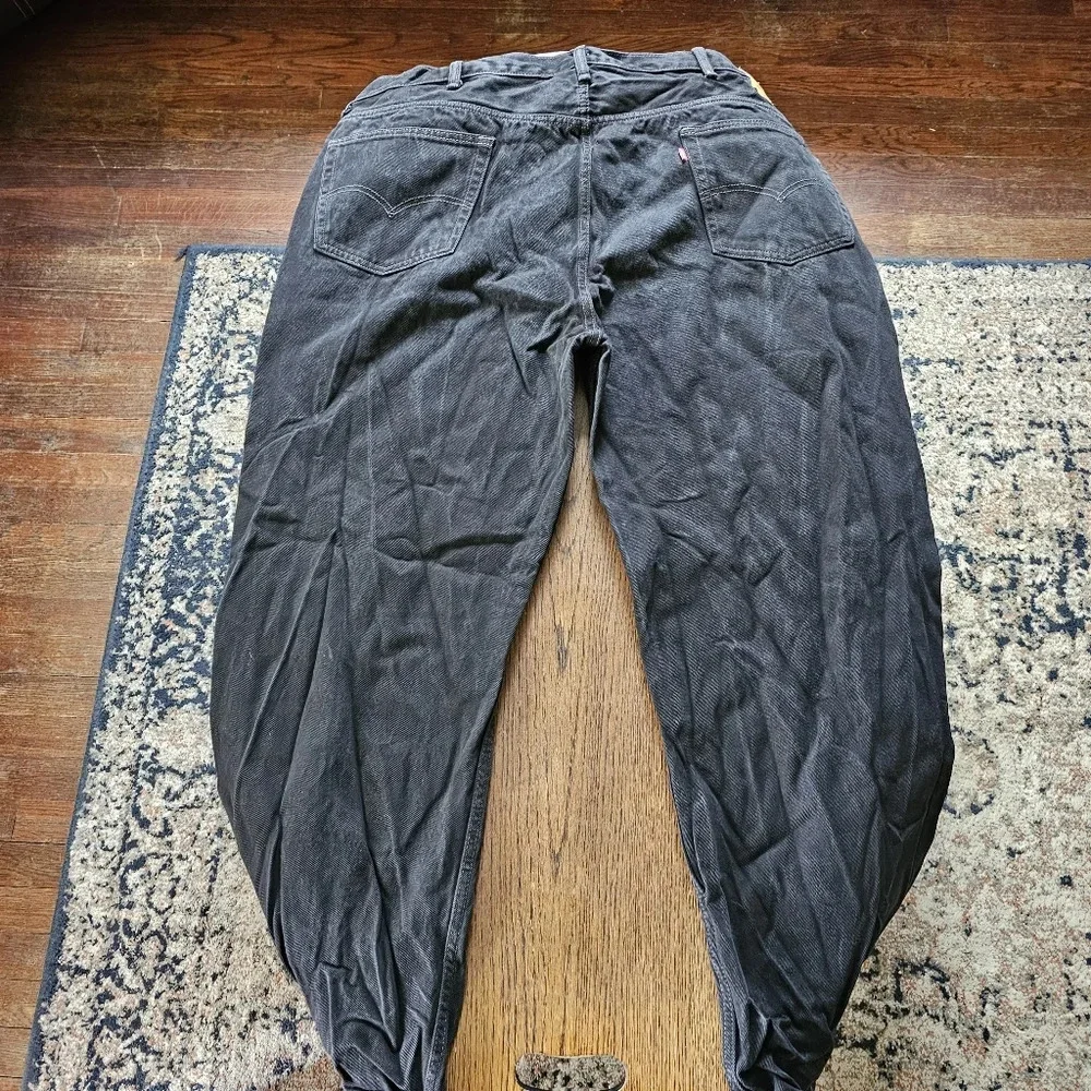 Levi's 550 Faded Black Relaxed Fit straight Leg Jeans Size Men's 46x32 - Picture 5 of 14